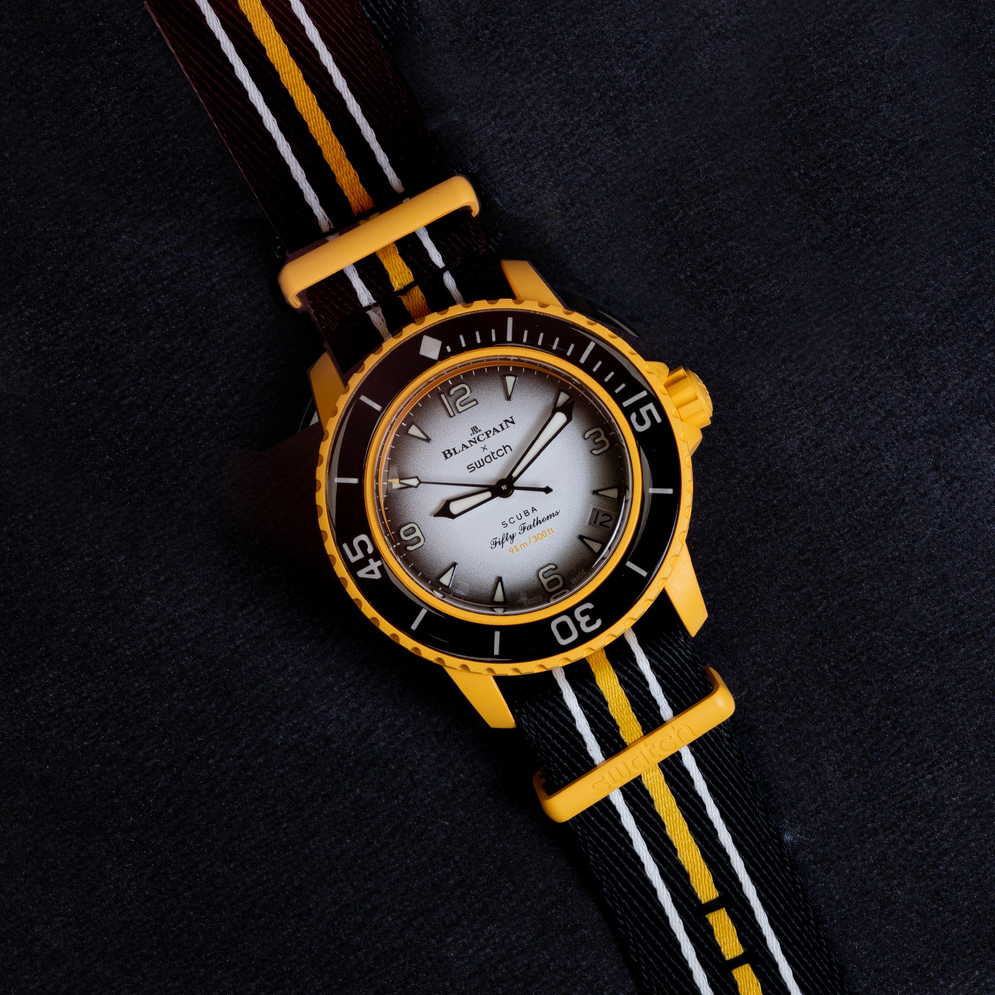 Blancpain + Swatch Yellow Fifty Fathoms Pacific Ocean